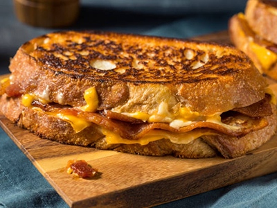 Grilled Cheese with Bacon $7