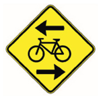 Contraflow Bicycle Lane Sign