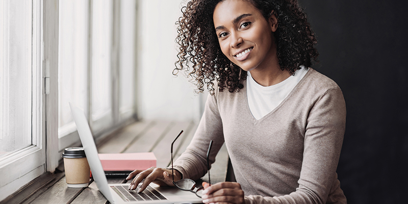 Women at computer