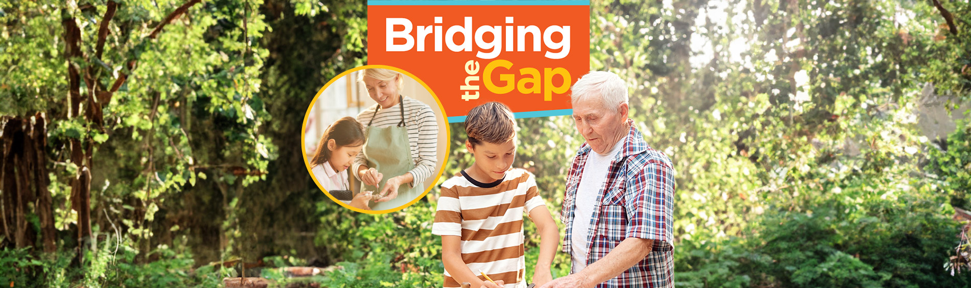 older adult with teen bridging the gap