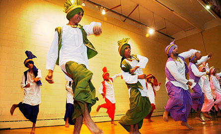 dancers at a multicultural event