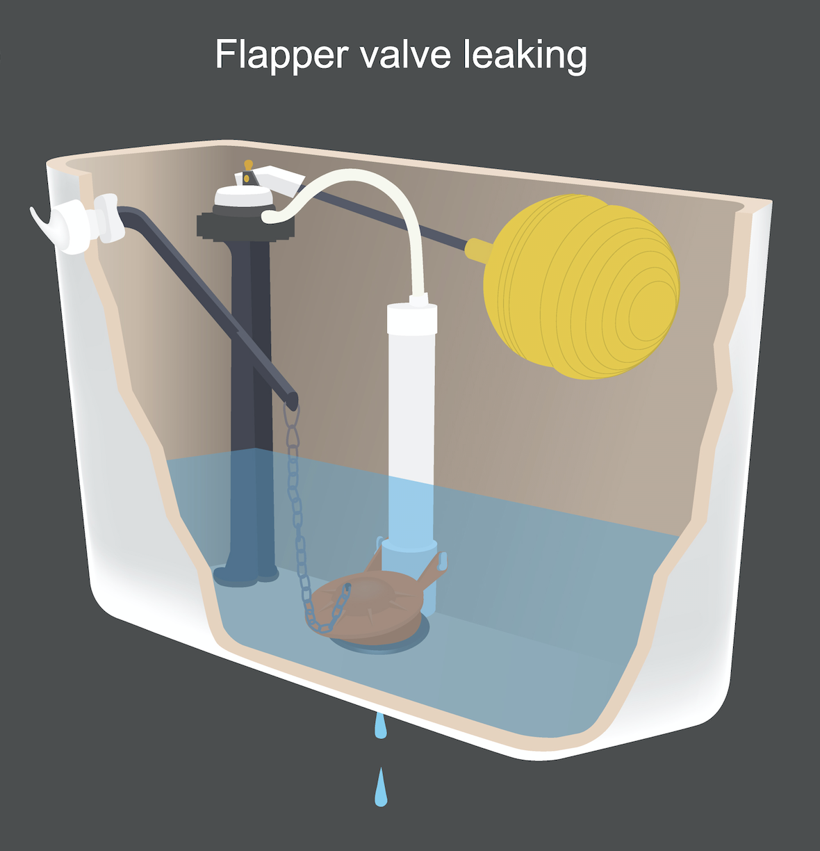 Leaking Flapper Valve