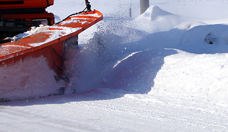 Snow windrow