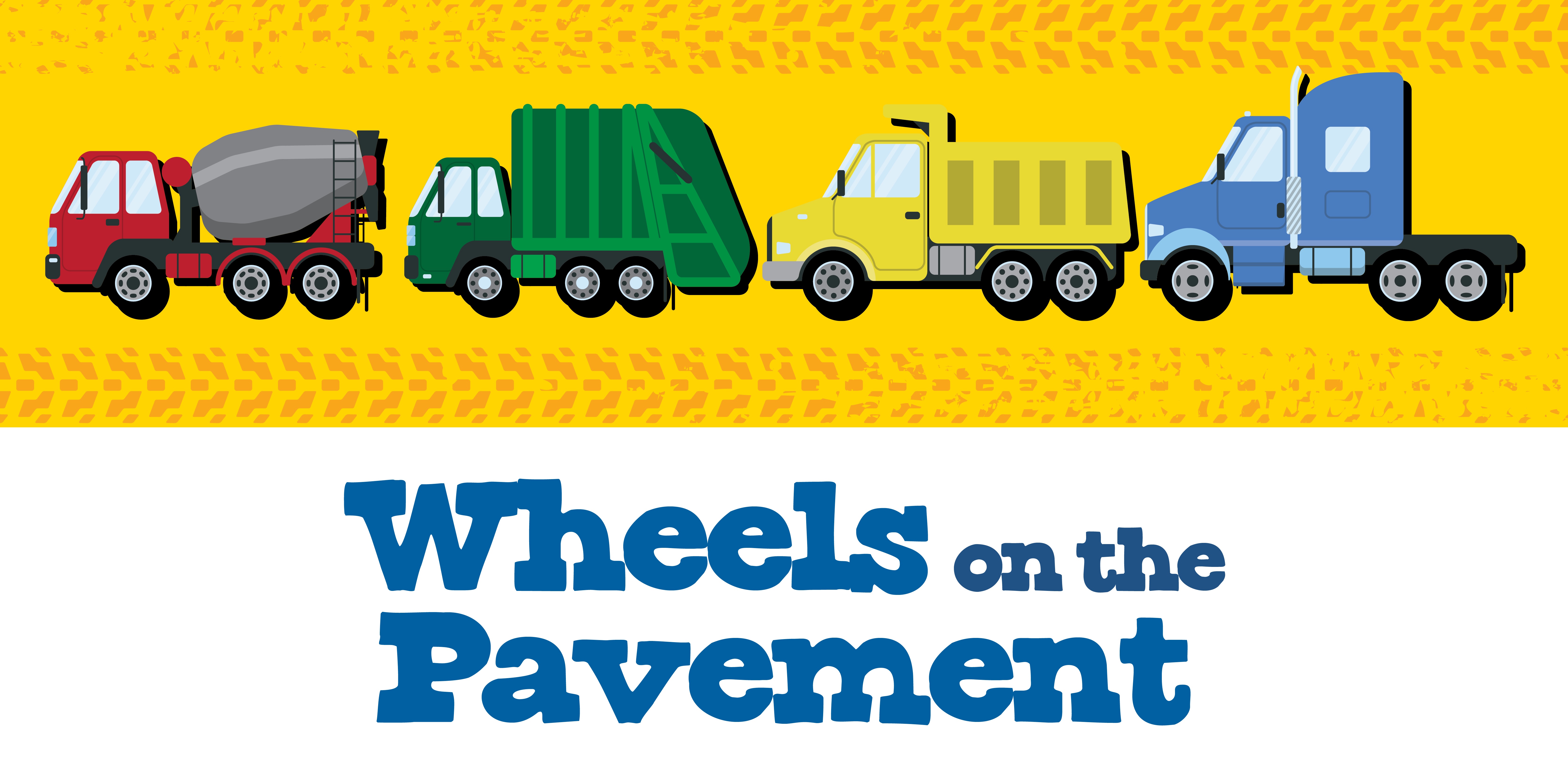 animated trucks and busses for Wheels on the Pavement