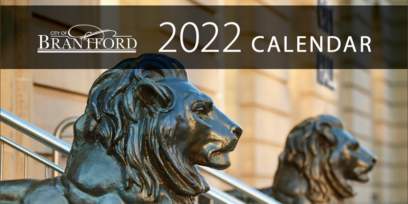 The cover image for the City of Brantford annual Calendar for 2022