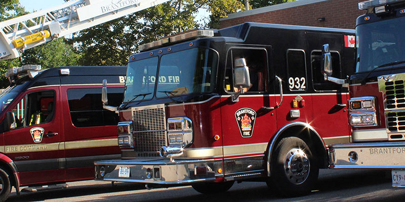 Tractor Trailer Fire at 521 Elgin Street