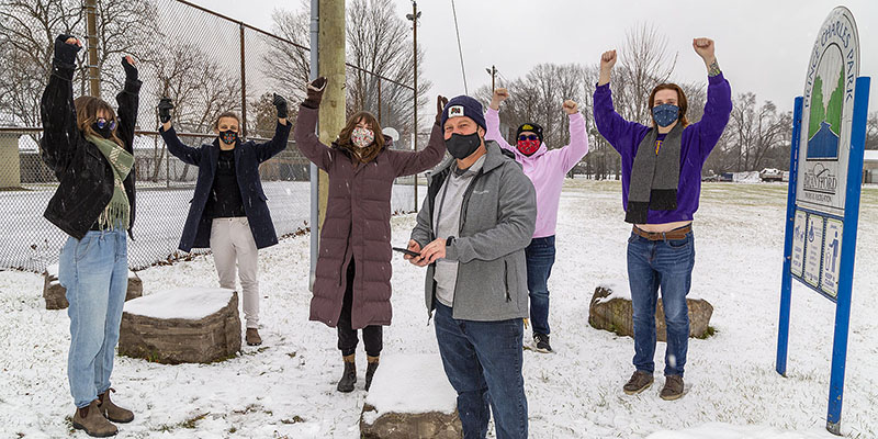 City neighbourhood ice rink program enhanced by Laurier User Experience Design students