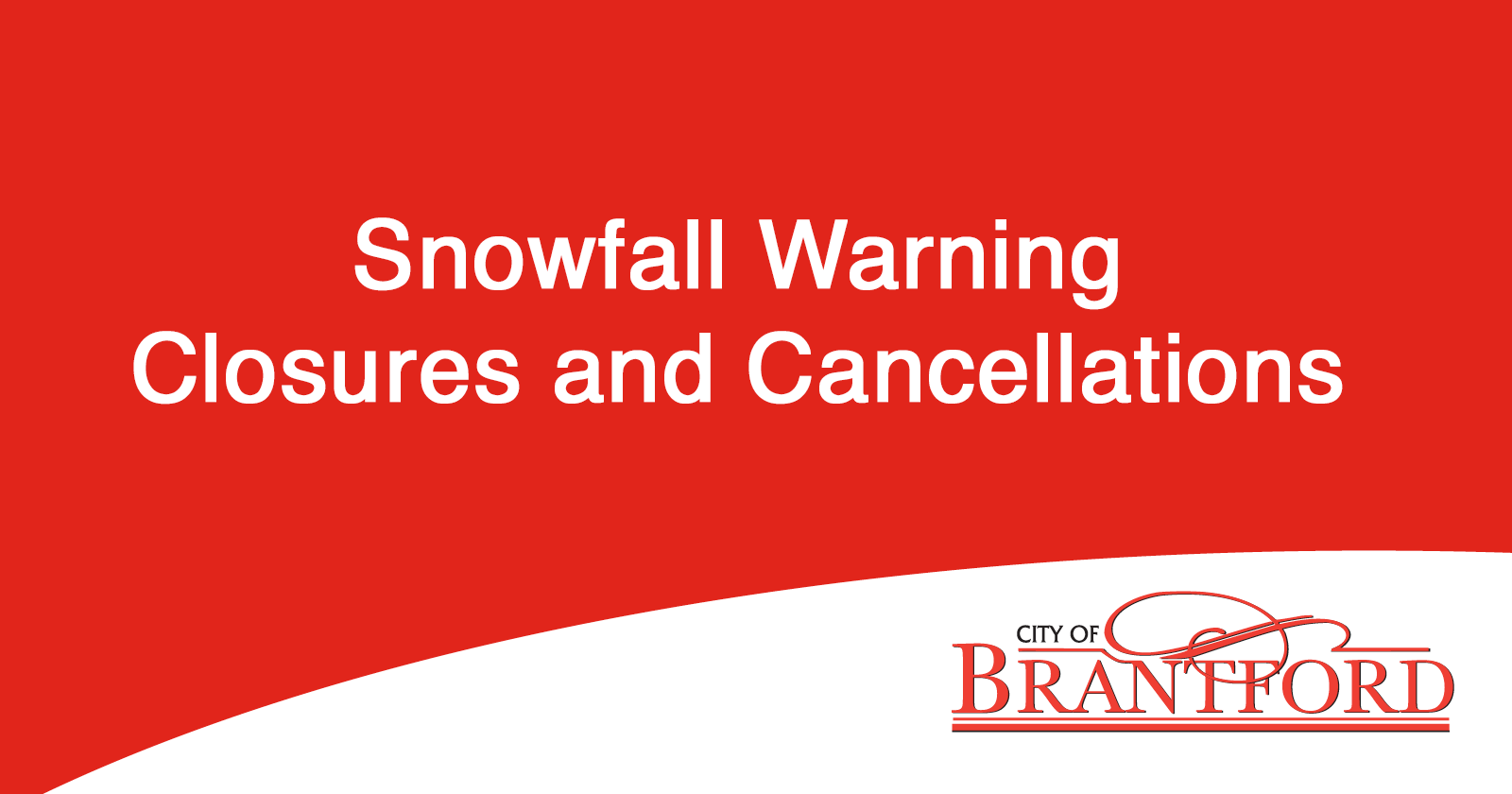 Snowfall warning