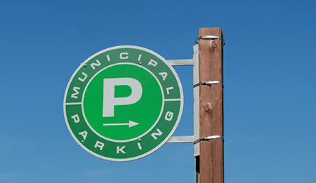 Municipal Parking Sign