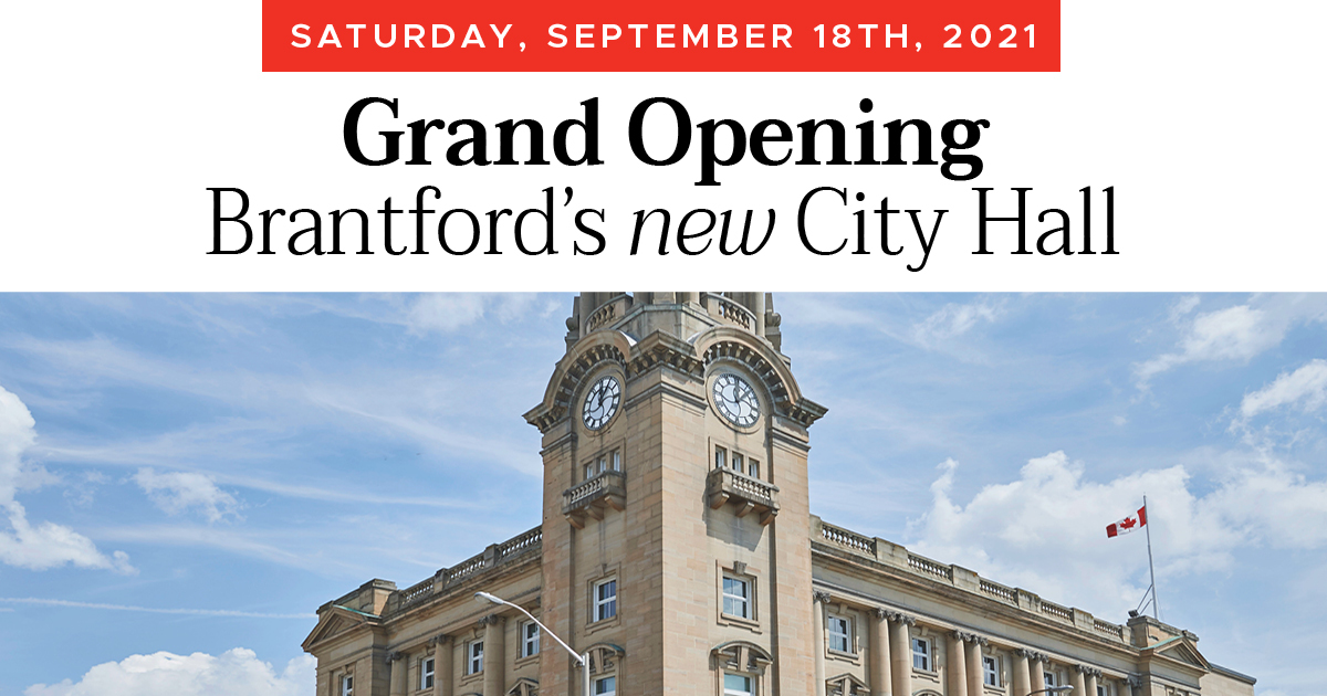 Brantford New City Hall Grand Opening Event September 18