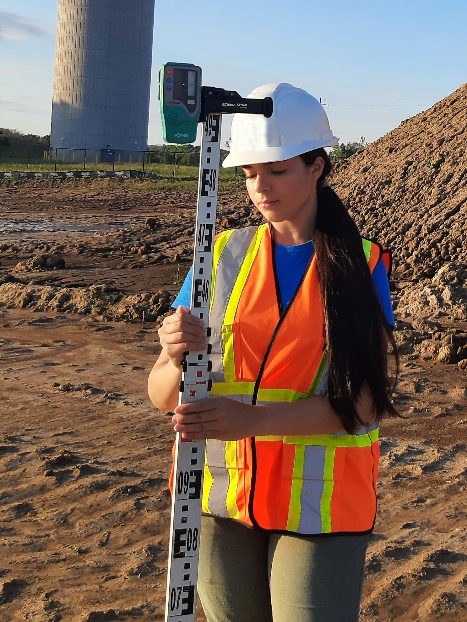 Ashley Borzellino on construction site