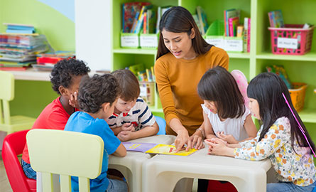 Picture of children with caregiver