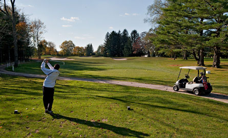 Golfing