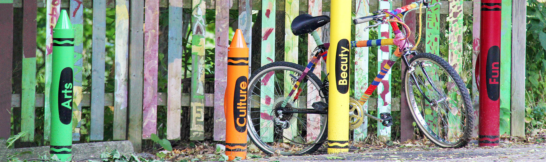 Arts and Culture crayon fence