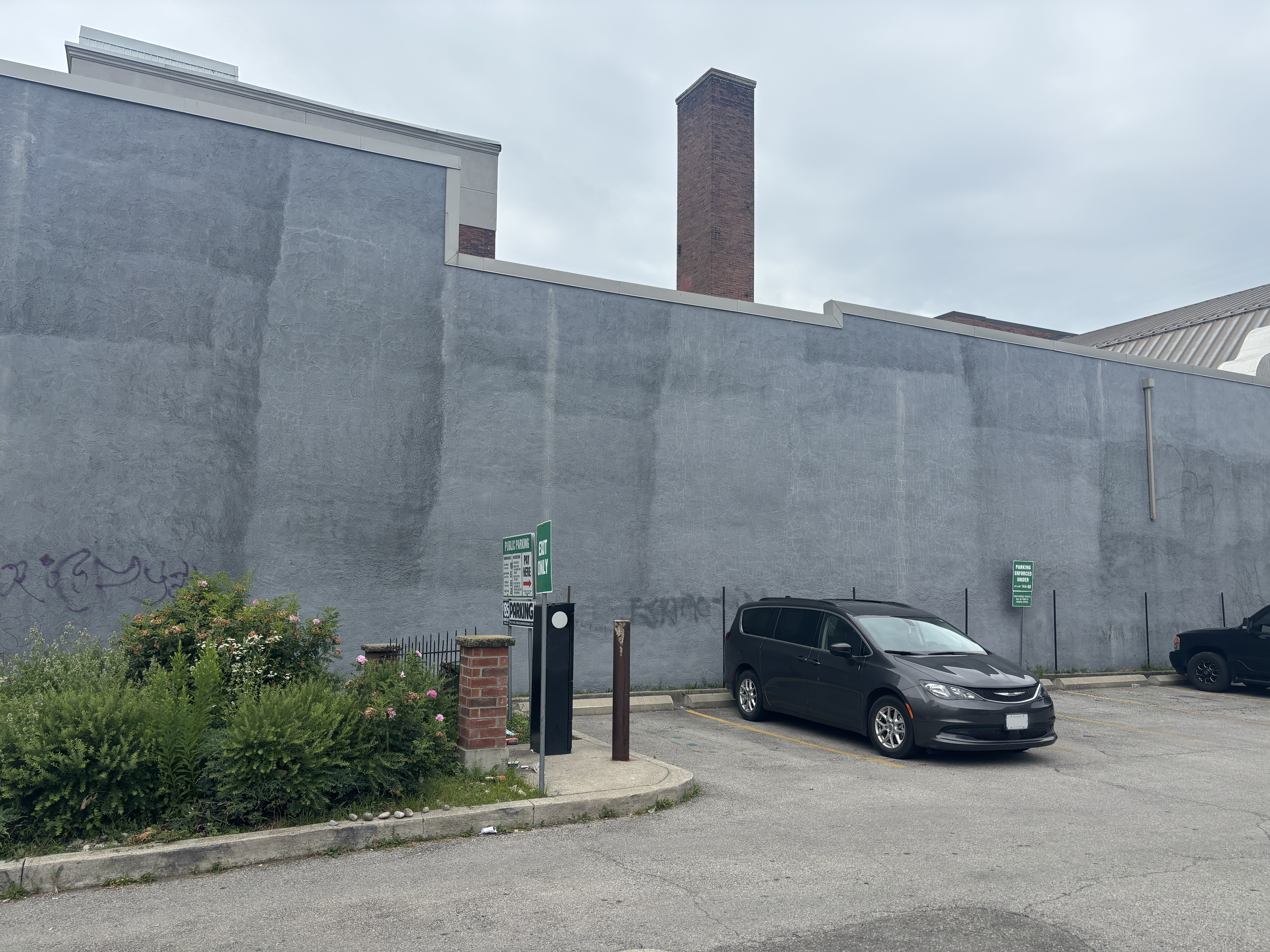 Mural Location, on the east side of the Sanderson Centre for the Performing Arts
