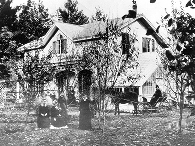 The Bell Family at their home in Brantford, 1870s