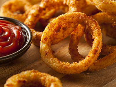 Basket of Onion Rings $7