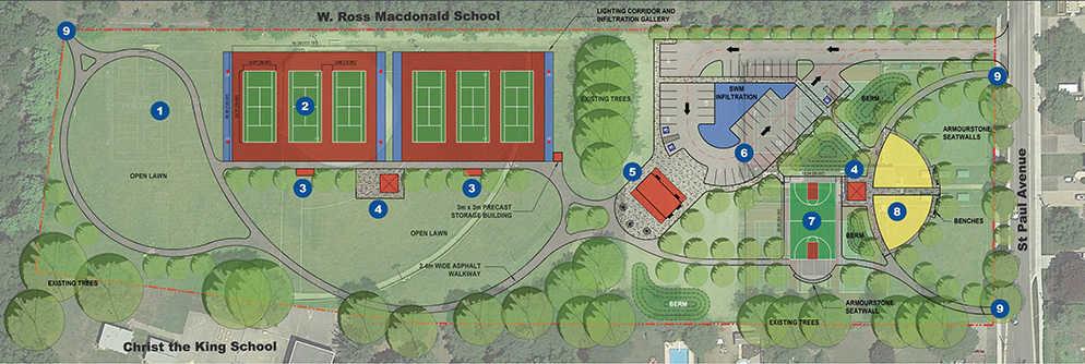 Dufferin Park Overview Concept Plan