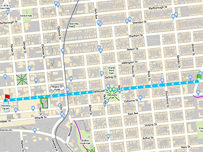 Parade route map