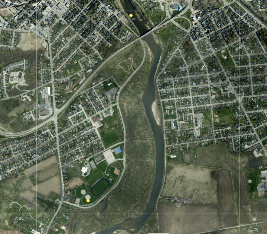 Overview of trail closure access points