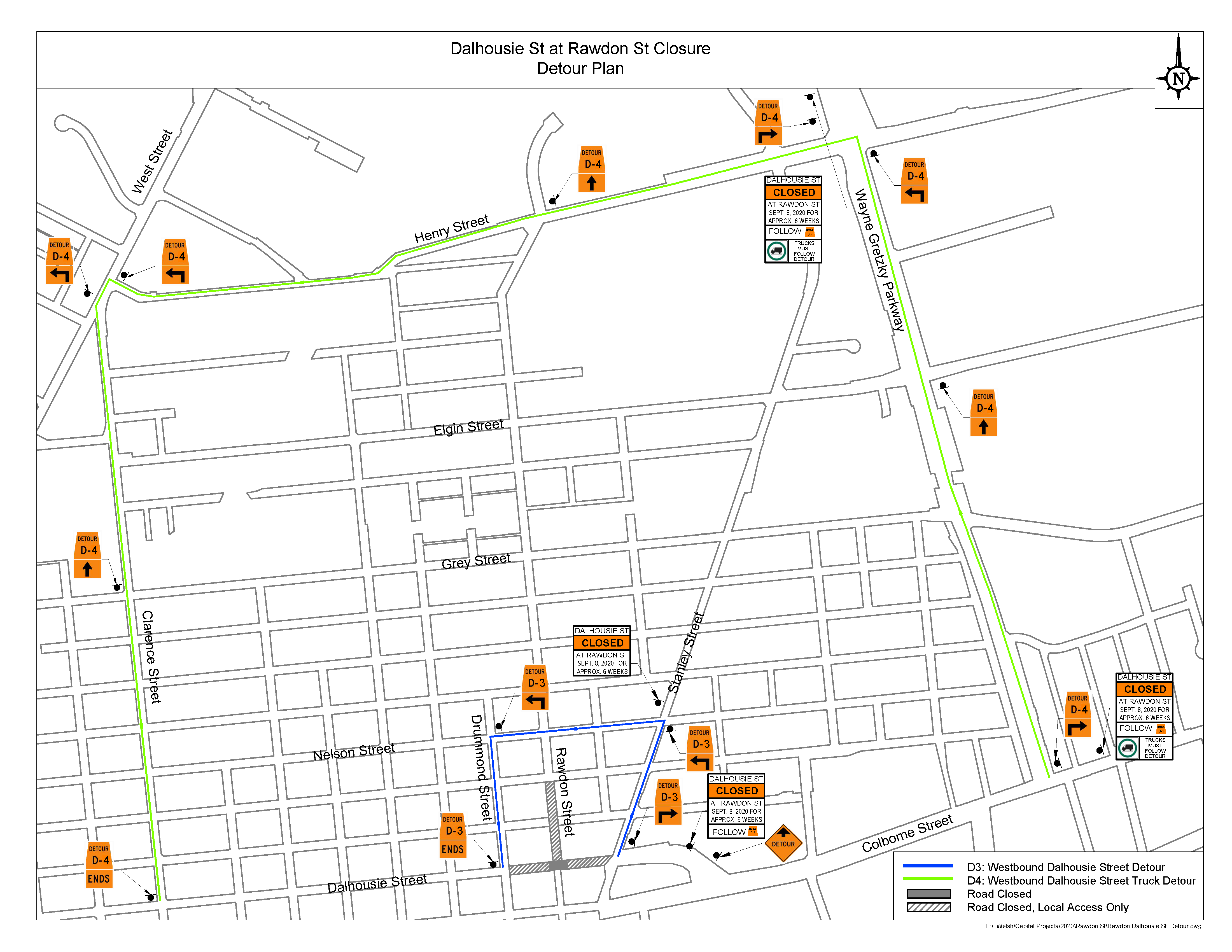 View our Detour map