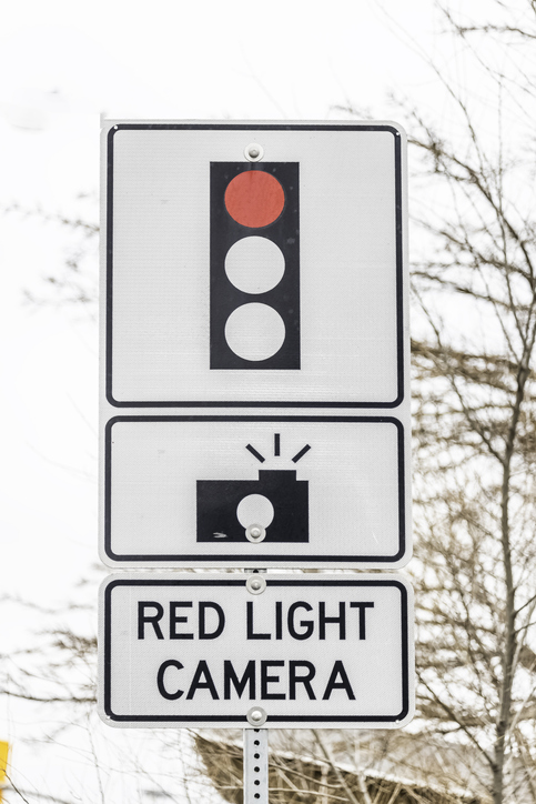 Red Light Camera Traffic Sign
