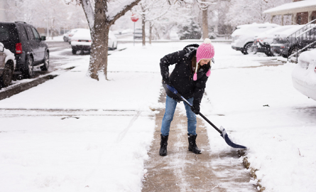 Clearing sidewalk