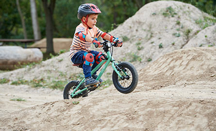 Biking on Dirt Path