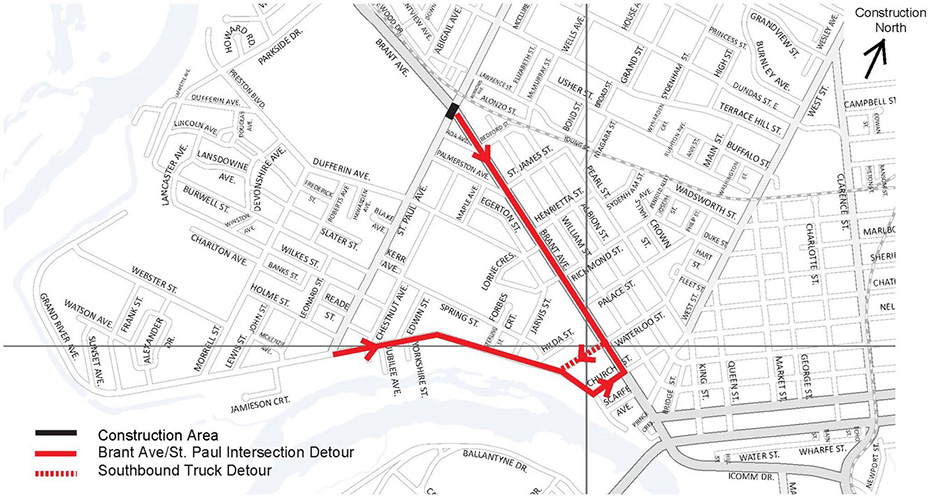 St. Paul Avenue (Brant Avenue to Terrace Hill Street) Brant Avenue Intersection Reconstruction