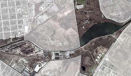 aerial view of Mohawk Lake area
