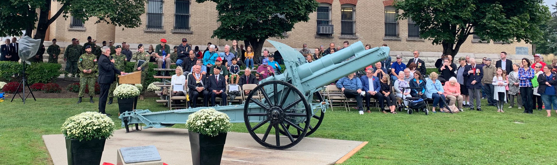 Field Howitzer Cannon Dedication