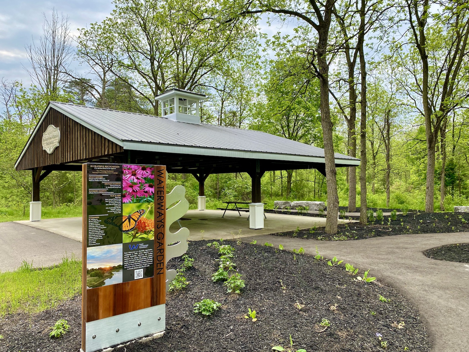 new pavilion at waterworks park