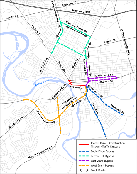 Detour Overview Map