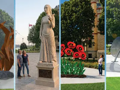 Four Public Art proposals for consideration for Jubilee Terrace Park